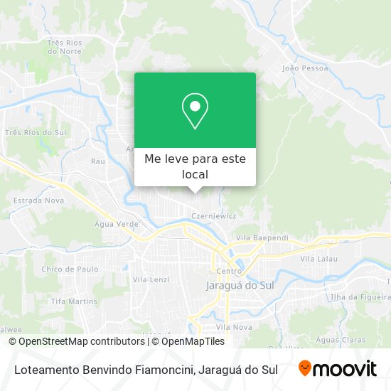 Loteamento Benvindo Fiamoncini mapa