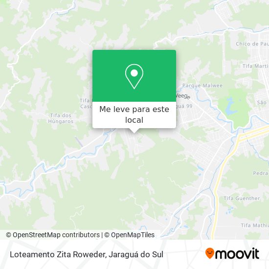 Loteamento Zita Roweder mapa