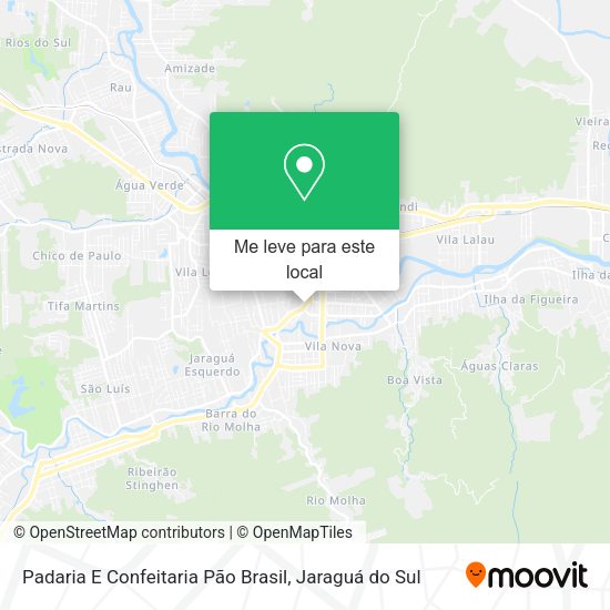 Padaria E Confeitaria Pão Brasil mapa