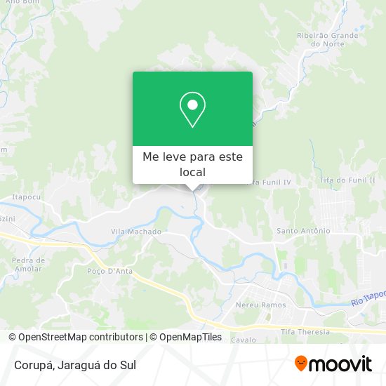 Corupá mapa