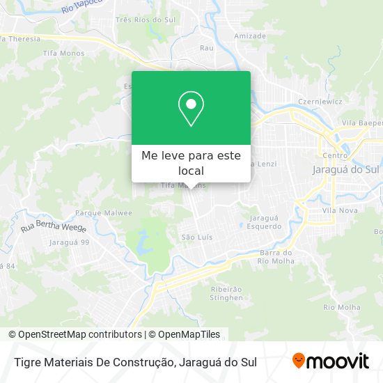 Tigre Materiais De Construção mapa