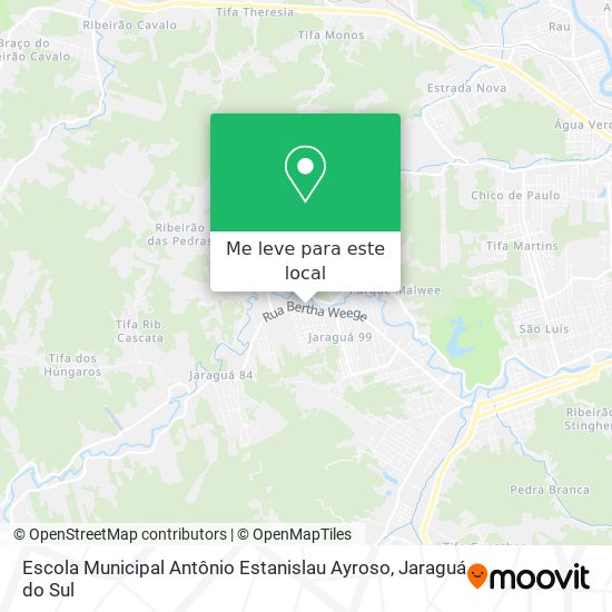 Escola Municipal Antônio Estanislau Ayroso mapa