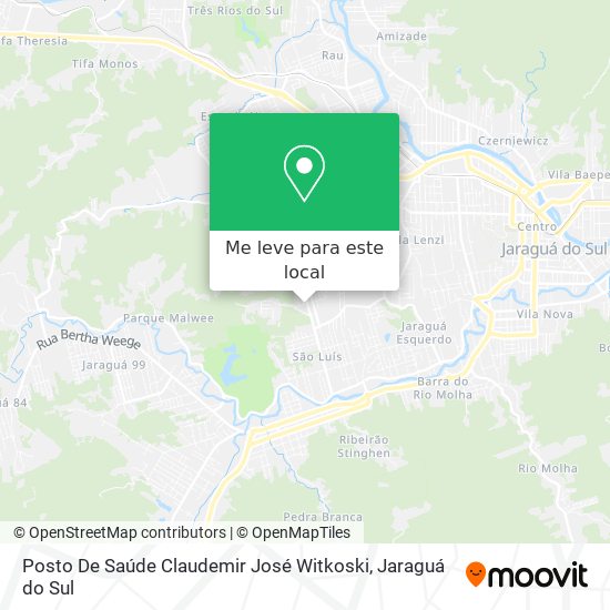 Posto De Saúde Claudemir José Witkoski mapa