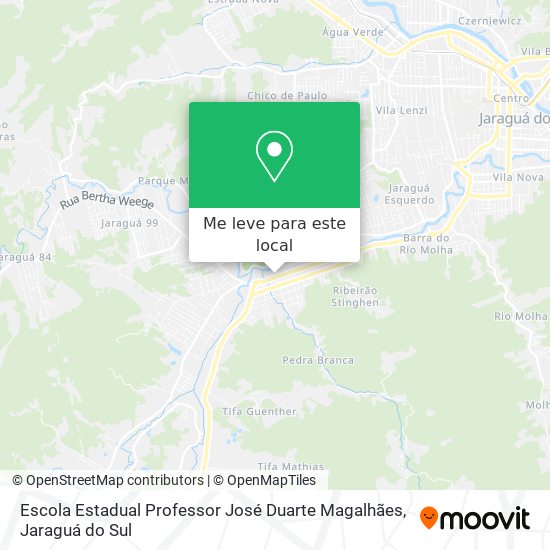 Escola Estadual Professor José Duarte Magalhães mapa