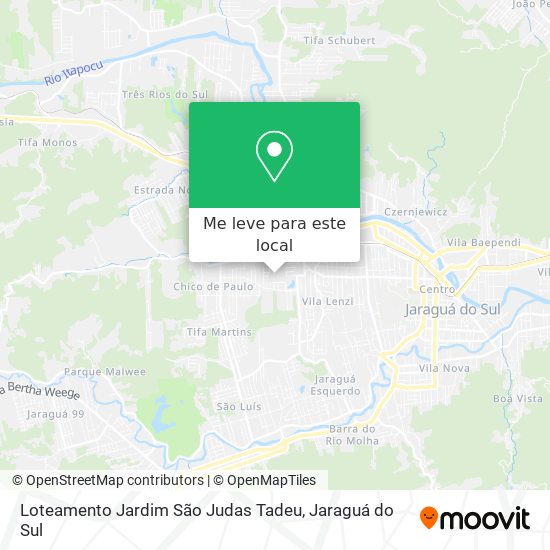 Loteamento Jardim São Judas Tadeu mapa