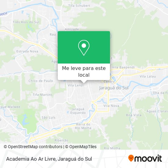 Academia Ao Ar Livre mapa