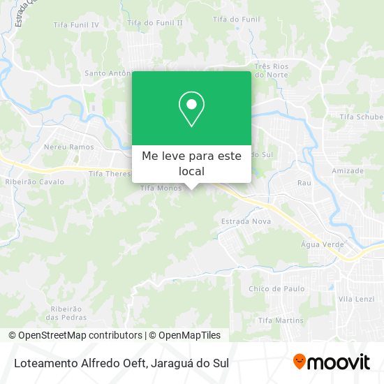 Loteamento Alfredo Oeft mapa