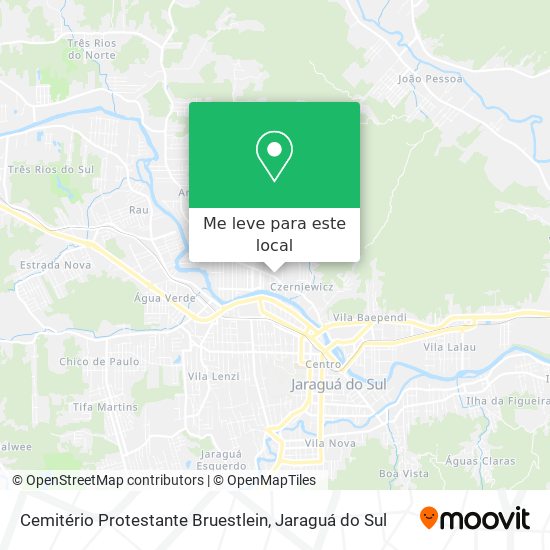 Cemitério Protestante Bruestlein mapa