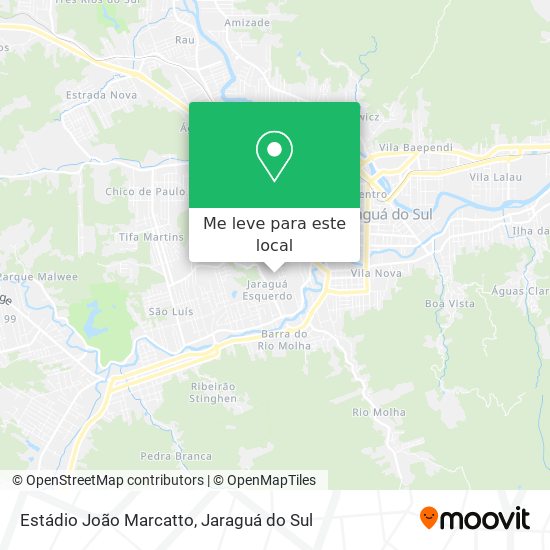 Estádio João Marcatto mapa