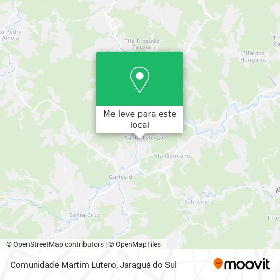 Comunidade Martim Lutero mapa