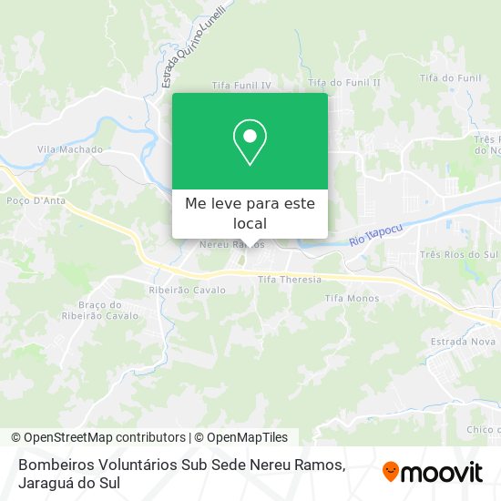 Bombeiros Voluntários Sub Sede Nereu Ramos mapa