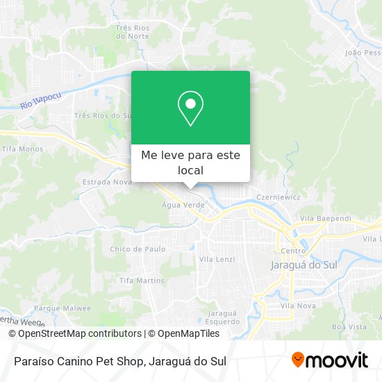 Paraíso Canino Pet Shop mapa