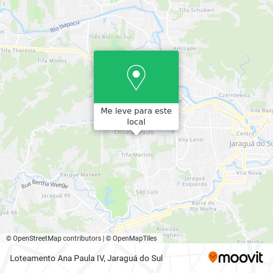 Loteamento Ana Paula IV mapa