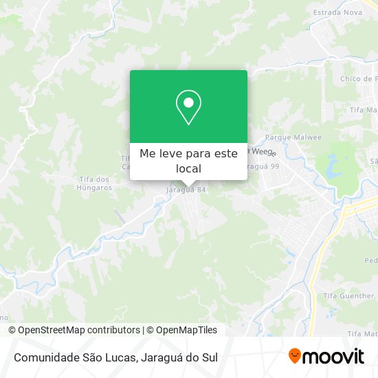 Comunidade São Lucas mapa