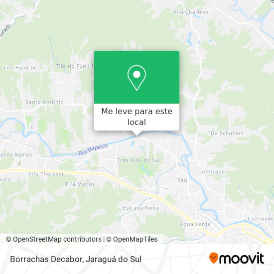 Borrachas Decabor mapa