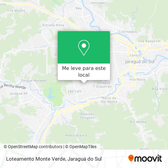 Loteamento Monte Verde mapa