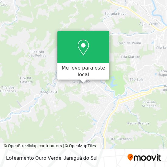 Loteamento Ouro Verde mapa