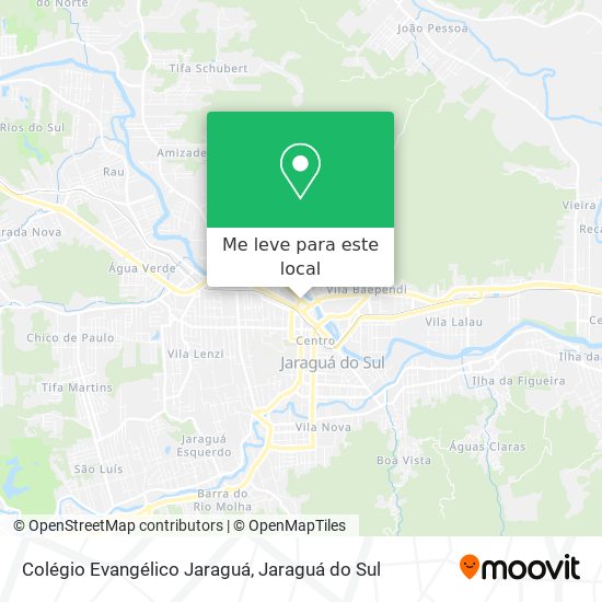 Colégio Evangélico Jaraguá mapa