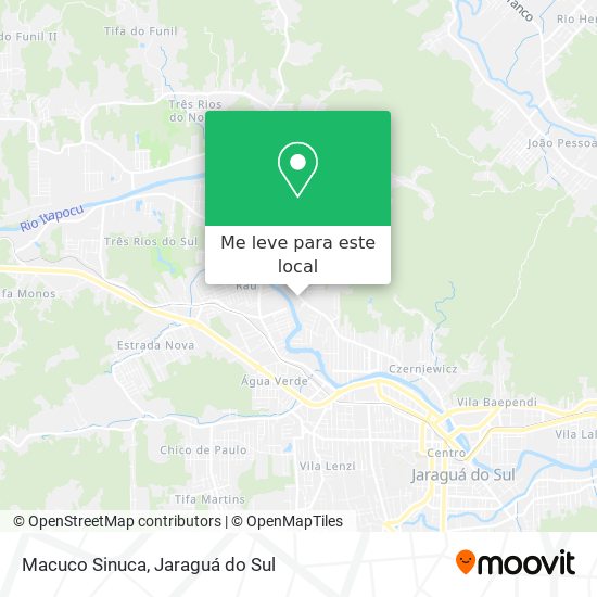 Macuco Sinuca mapa