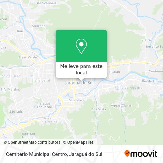 Cemitério Municipal Centro mapa