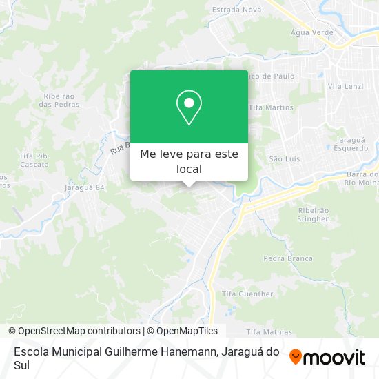 Escola Municipal Guilherme Hanemann mapa