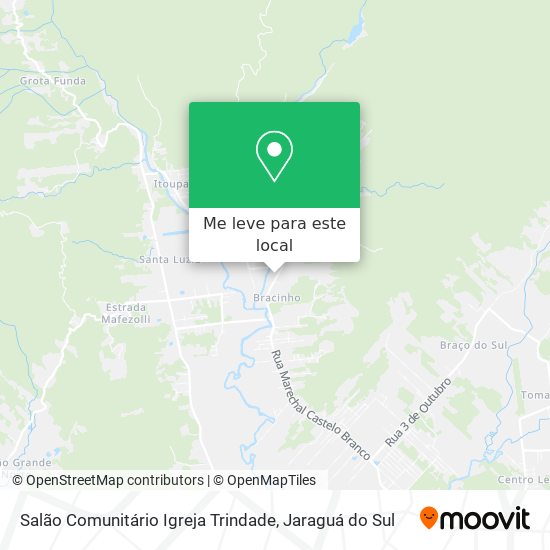 Salão Comunitário Igreja Trindade mapa