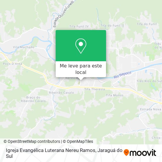 Igreja Evangélica Luterana Nereu Ramos mapa