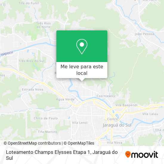 Loteamento Champs Elysses Etapa 1 mapa