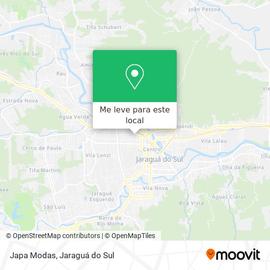 Japa Modas mapa