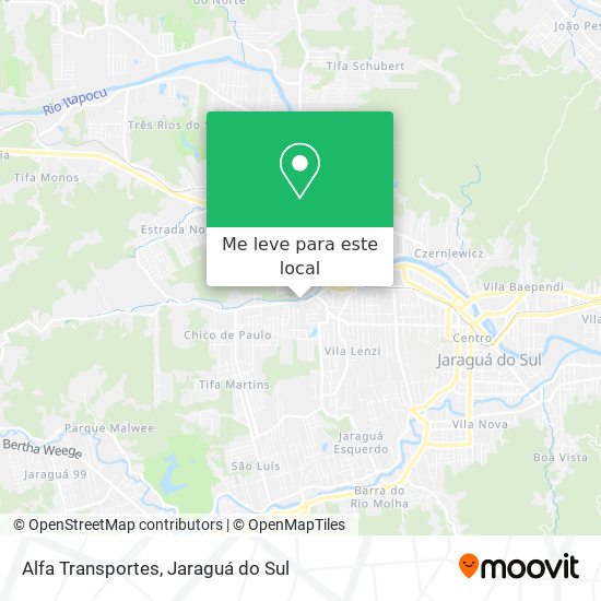 Alfa Transportes mapa