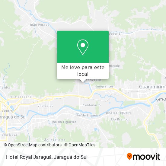 Hotel Royal Jaraguá mapa