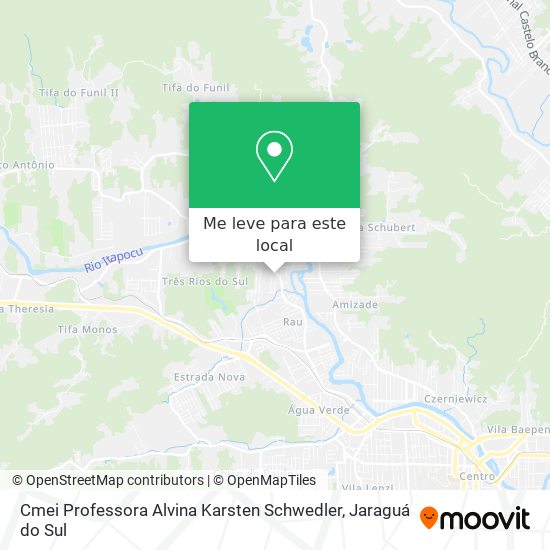 Cmei Professora Alvina Karsten Schwedler mapa