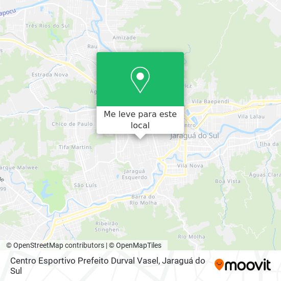 Centro Esportivo Prefeito Durval Vasel mapa
