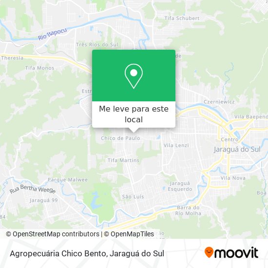 Agropecuária Chico Bento mapa