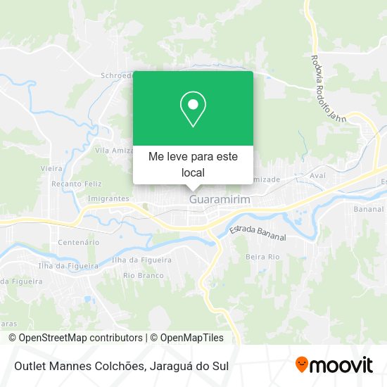Outlet Mannes Colchões mapa