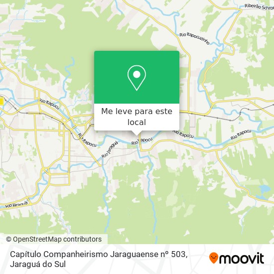 Capítulo Companheirismo Jaraguaense nº 503 mapa