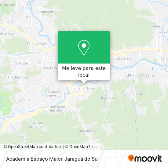 Academia Espaço Maior mapa