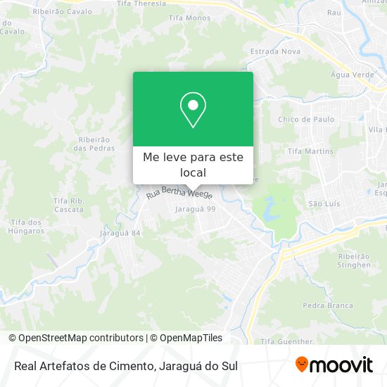 Real Artefatos de Cimento mapa