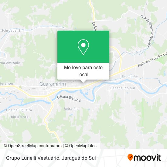 Grupo Lunelli Vestuário mapa