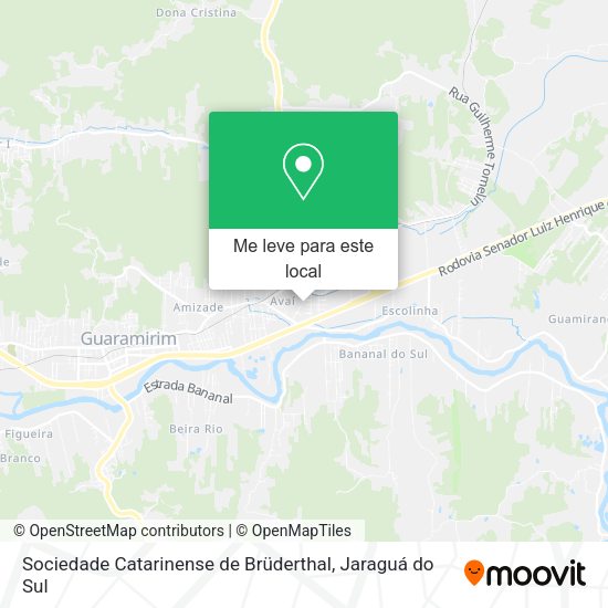 Sociedade Catarinense de Brüderthal mapa
