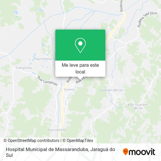 Hospital Municipal de Massaranduba mapa