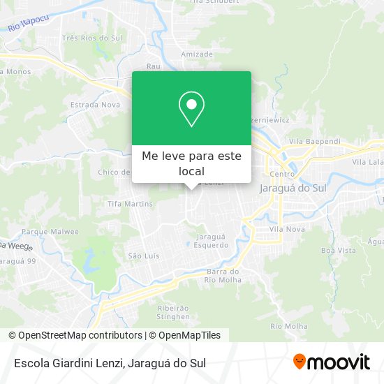 Escola Giardini Lenzi mapa