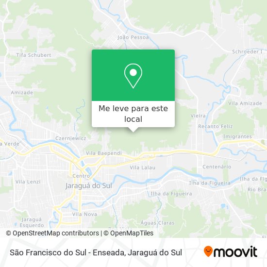São Francisco do Sul - Enseada mapa