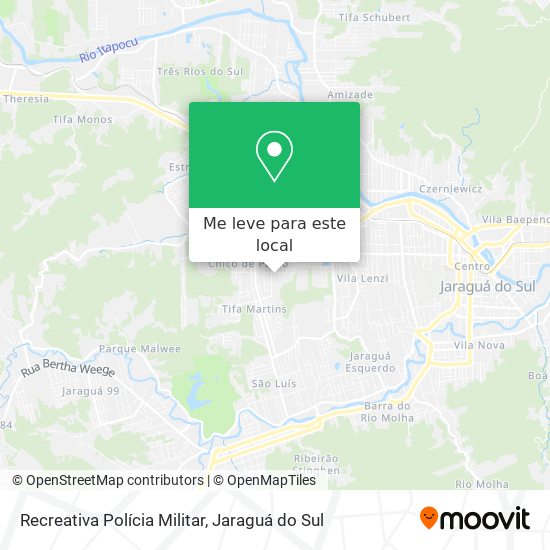Recreativa Polícia Militar mapa