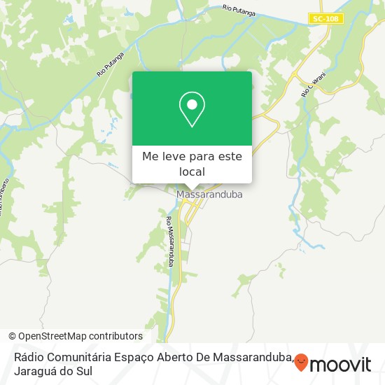 Rádio Comunitária Espaço Aberto De Massaranduba mapa