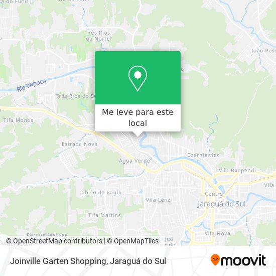 Joinville Garten Shopping mapa