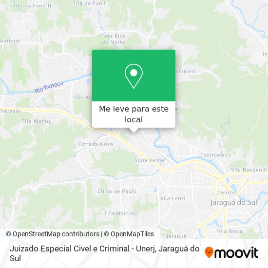 Juizado Especial Civel e Criminal - Unerj mapa