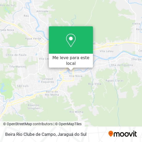 Beira Rio Clube de Campo mapa