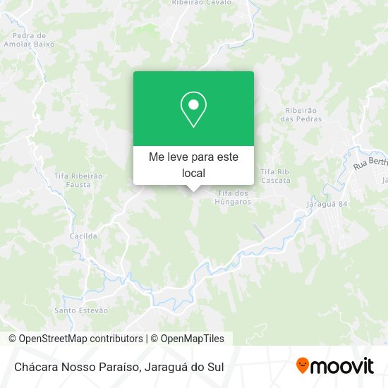 Chácara Nosso Paraíso mapa