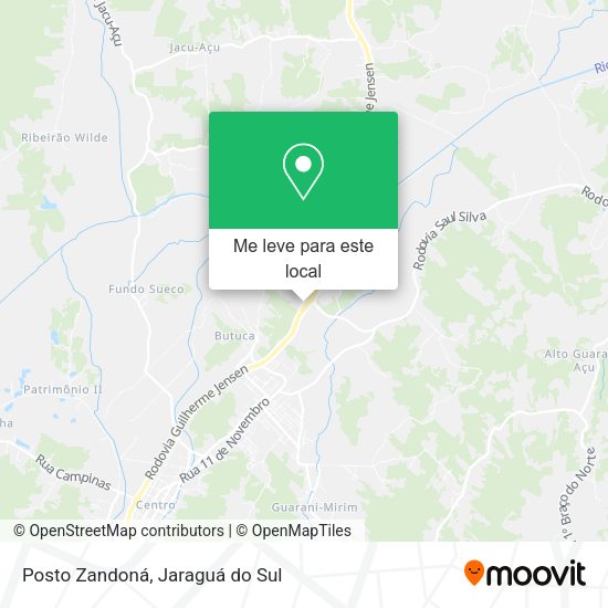 Posto Zandoná mapa